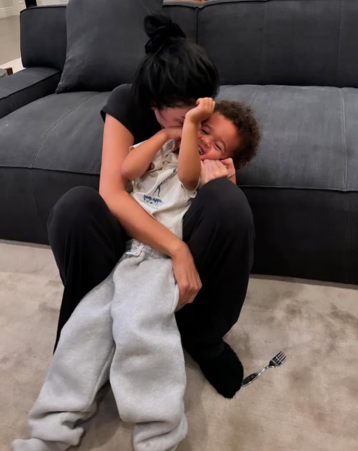 Kylie Jenner with kid